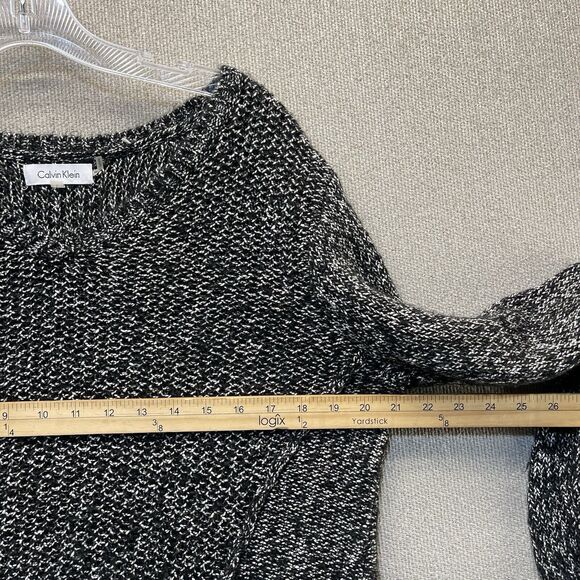 Calvin Klein Sweater Cable Knit Scoop Neck Women's Large - Picture 5 of 8